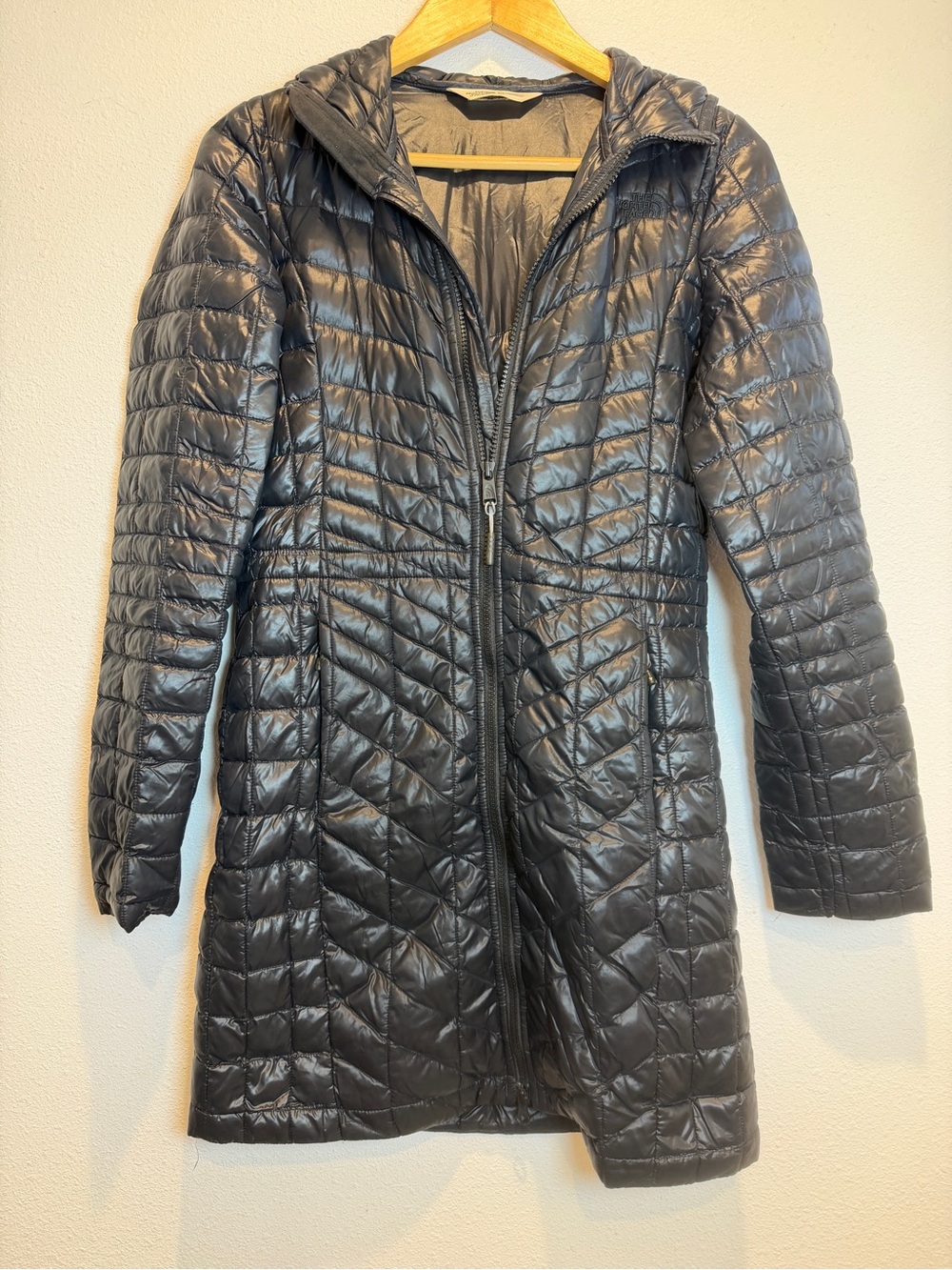 The North Face Thermoball Hooded Parka Jacket Quilted Mid Length Women’s XS